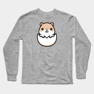 Kawaii Capybara Easter Egg Long Sleeve T-Shirt